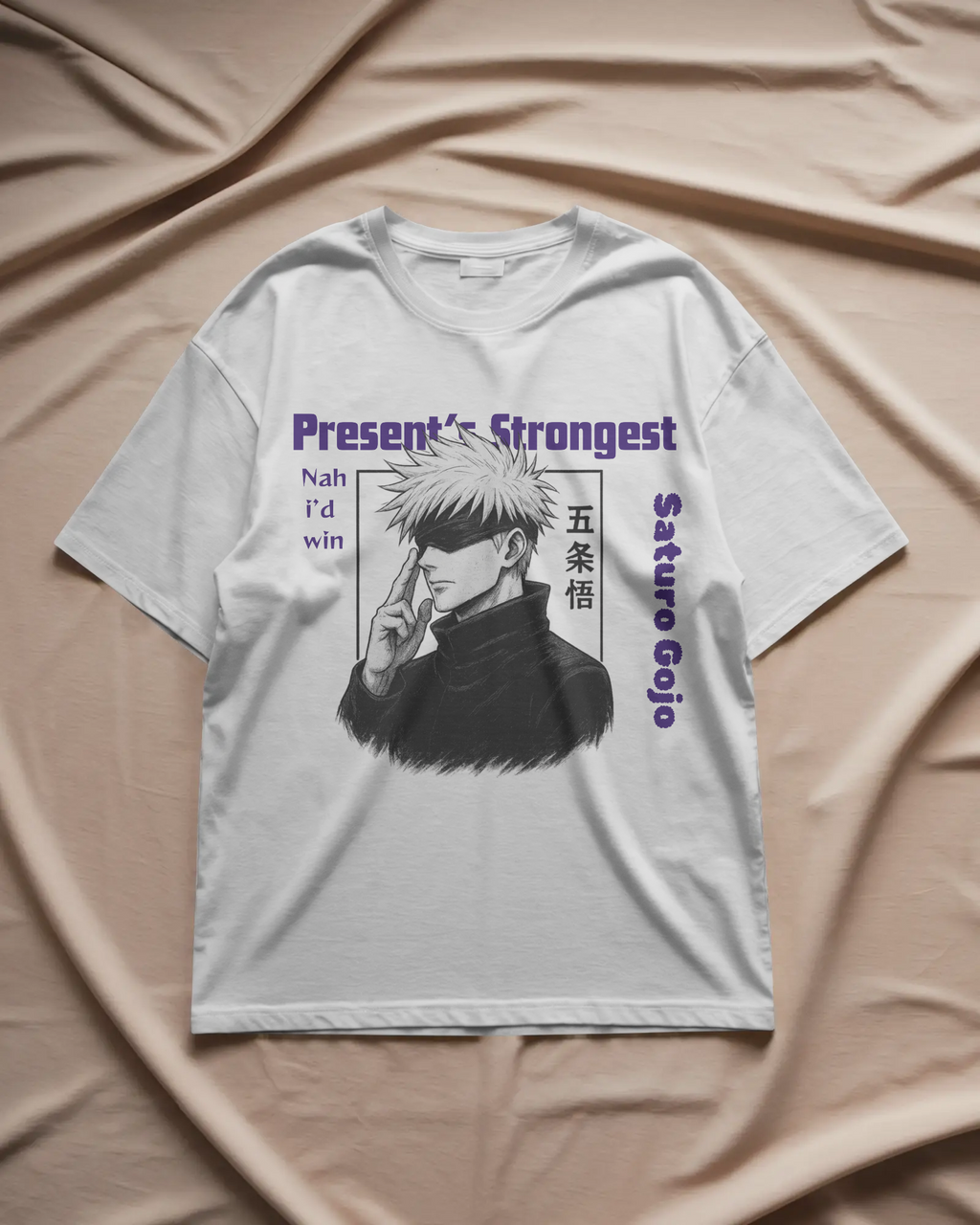 Gojo x Sukuna Front & Back Premium Unisex Oversized Tee