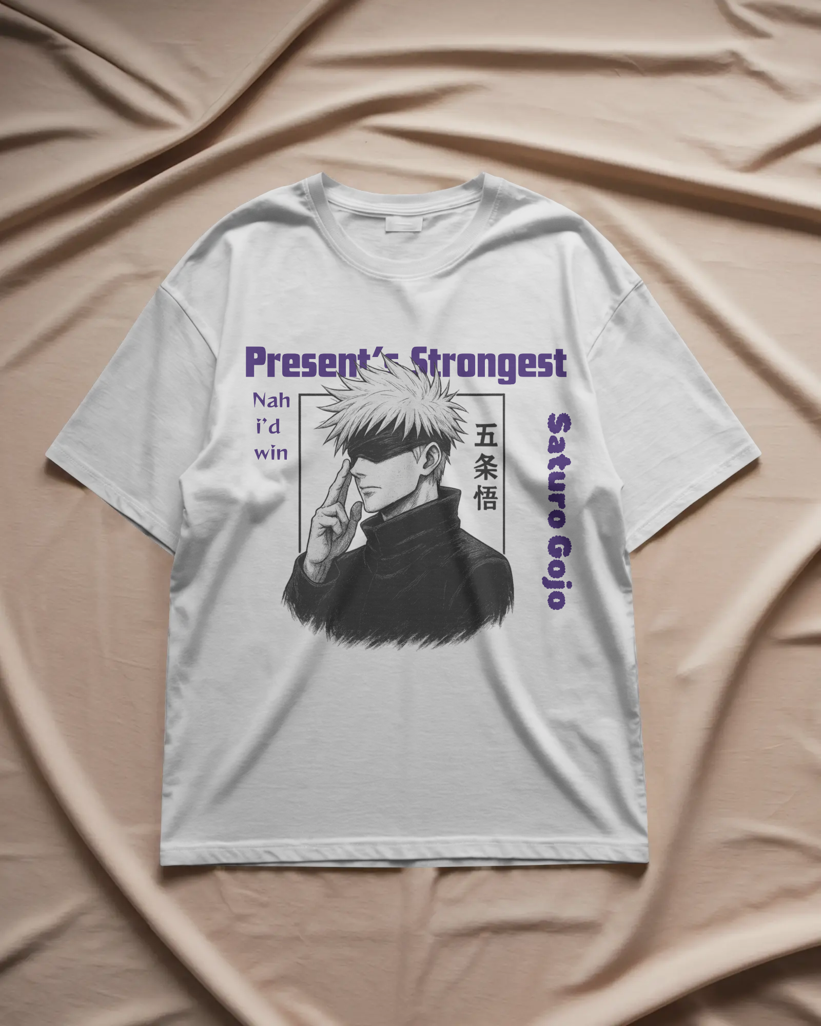 Gojo x Sukuna Front & Back Premium Unisex Oversized Tee  – 240 GSM Premium Cotton | Kaizen