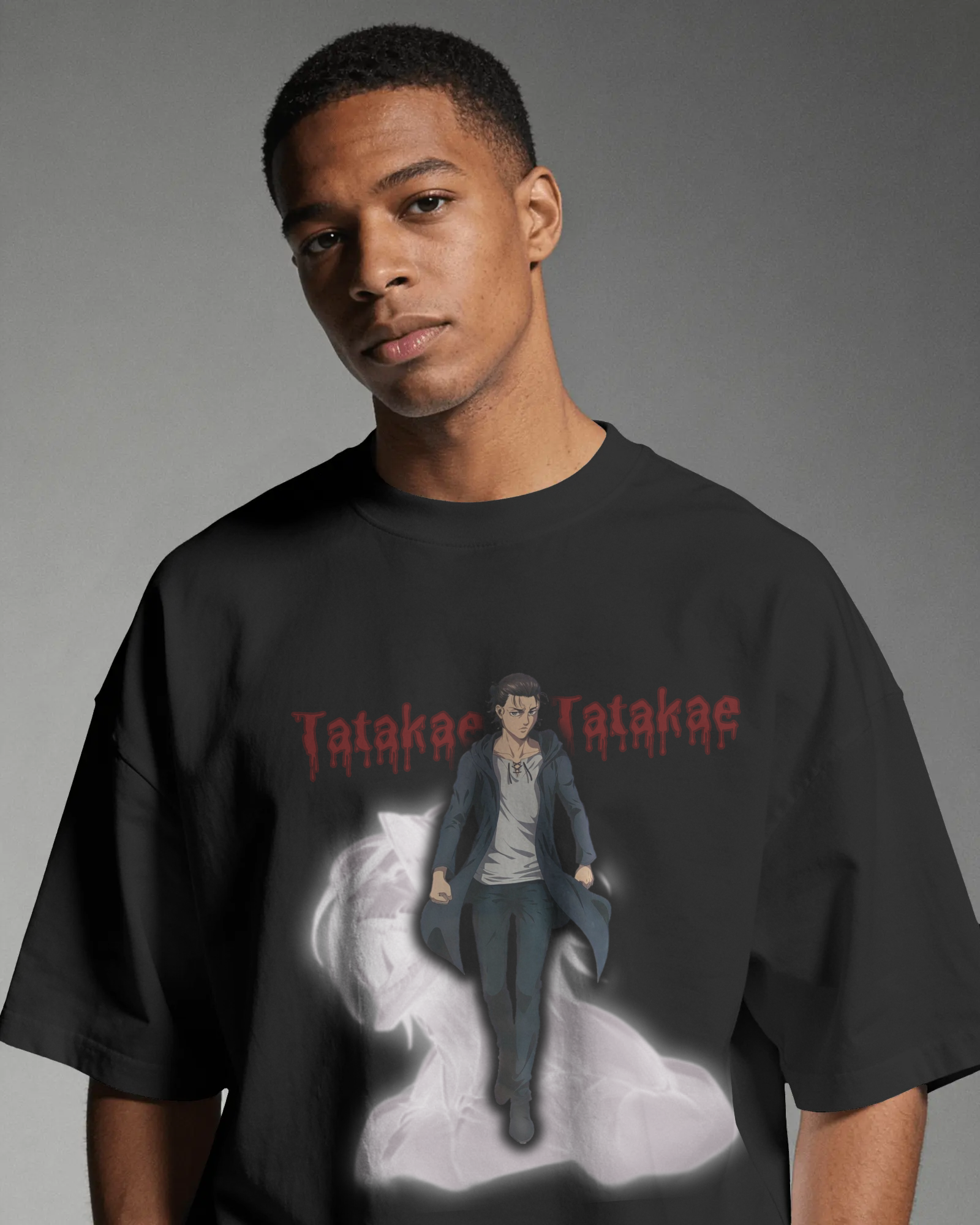 Unisex Oversized Tatakae T-Shirt