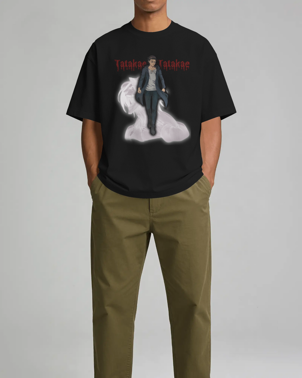 Unisex Oversized Tatakae T-Shirt
