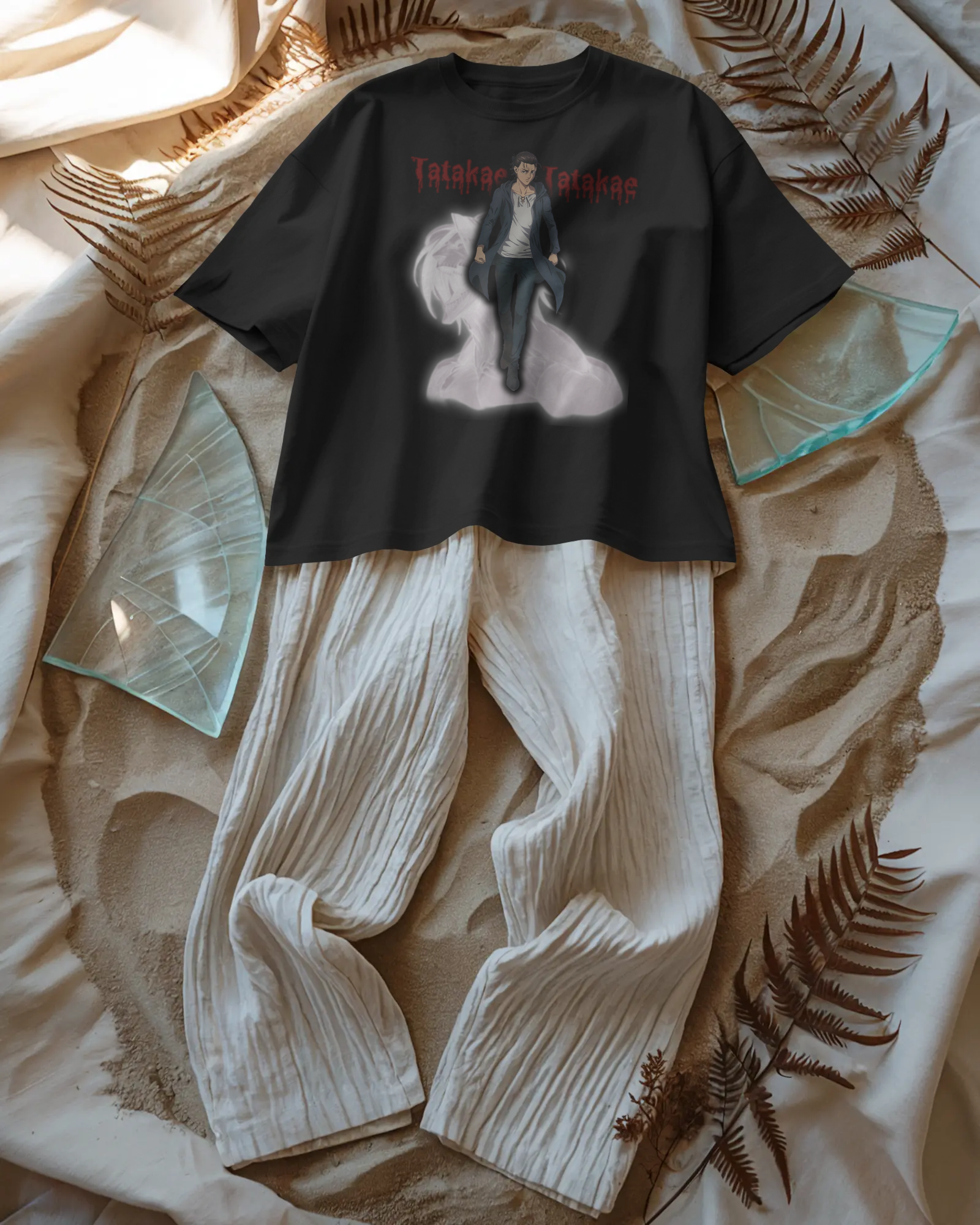 Unisex Oversized Tatakae T-Shirt
