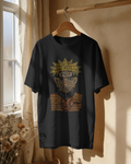 Naruto Typography Art Unisex Oversized Tee – 240 GSM Premium Cotton | Kaizen
